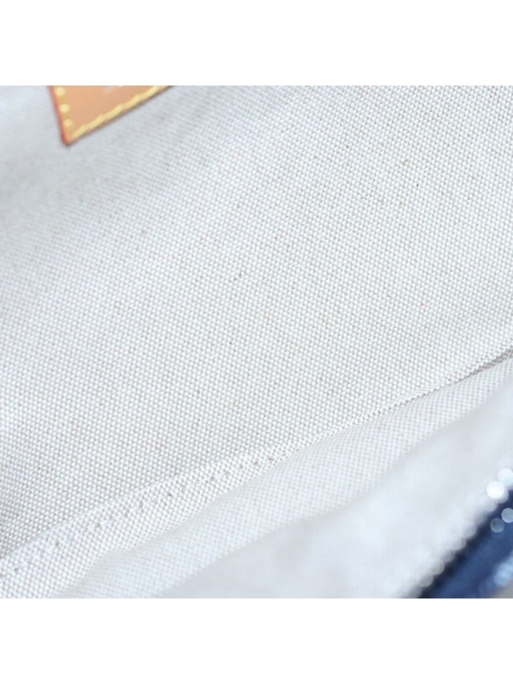 Louis Vuitton Monogram Flower Denim Rush Bum Bag Indigo Blue Brown Leather - Picture 5 of 6